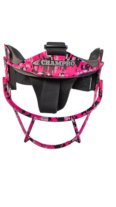 Vist Large View of Product Image Which is Used Champro CM01Y BB/SB Fielders Mask Pink MD