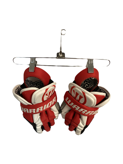 Vist Large View of Product Image Which is Used Warrior VAPOR TEK Lacrosse Gloves Mens Red LG