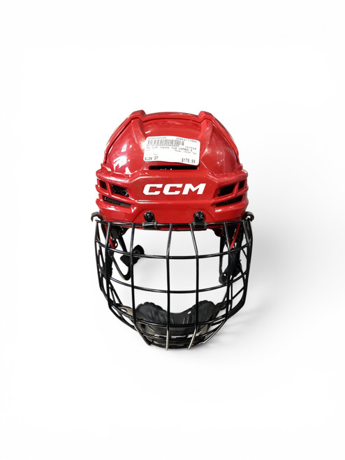 Vist Large View of Product Image Which is Used CCM TACKS 720 Helmet Cage Combo Red SM