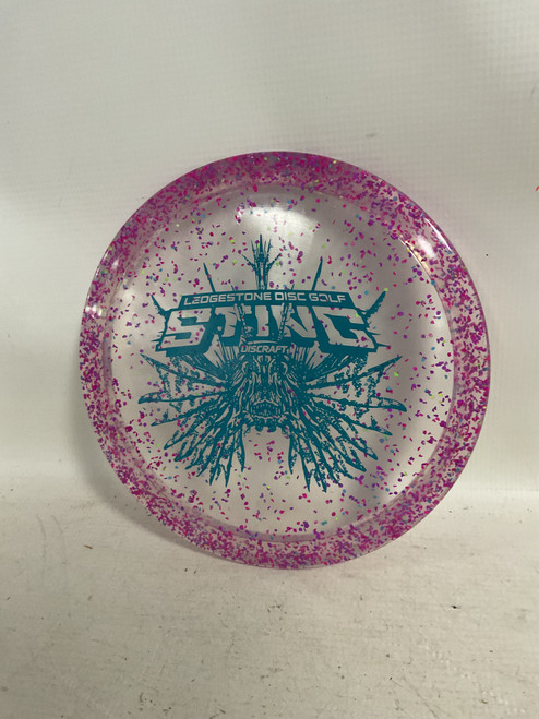 Vist Large View of Product Image Which is Used Discraft LEDGESTONE STING Disc Golf Driver Pink
