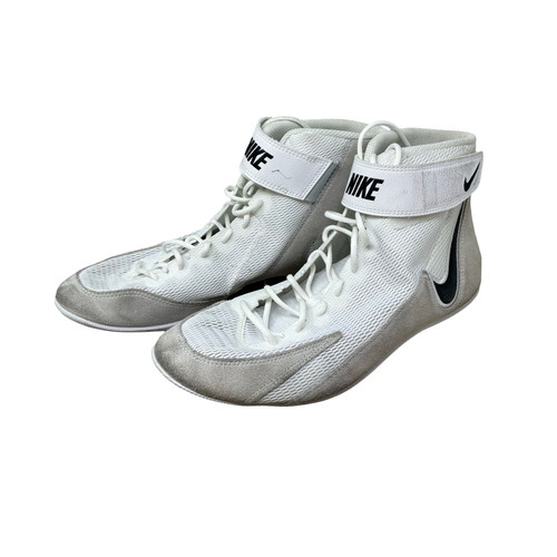 Vist Large View of Product Image Which is Used Nike Wrestling Shoes White Senior 10