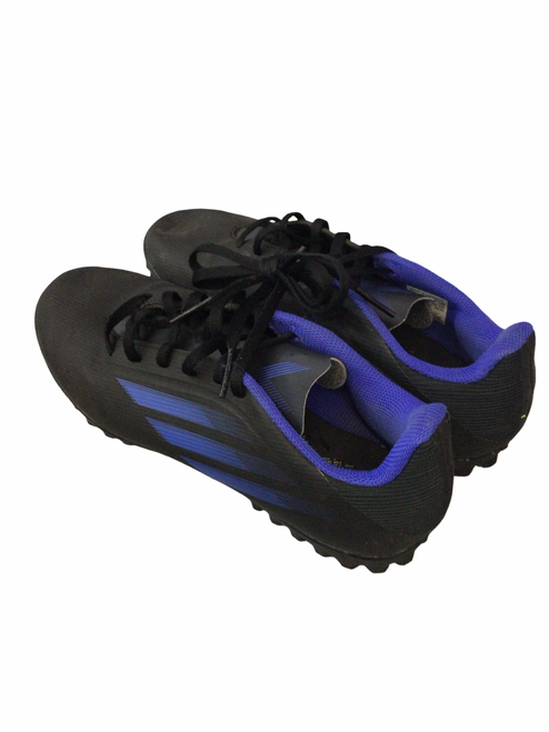 Vist Large View of Product Image Which is Used Adidas Soccer Indoor Shoes Black Senior 8