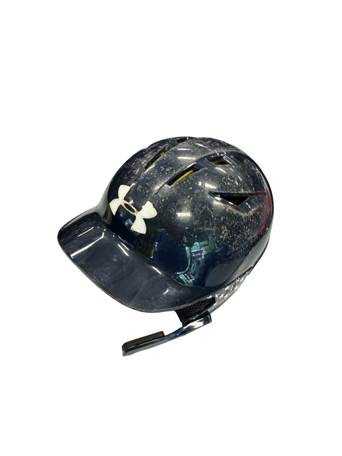 Vist Large View of Product Image Which is Used Under Armour BASEBALL HELMET Batting Helmet No Mask Black MD