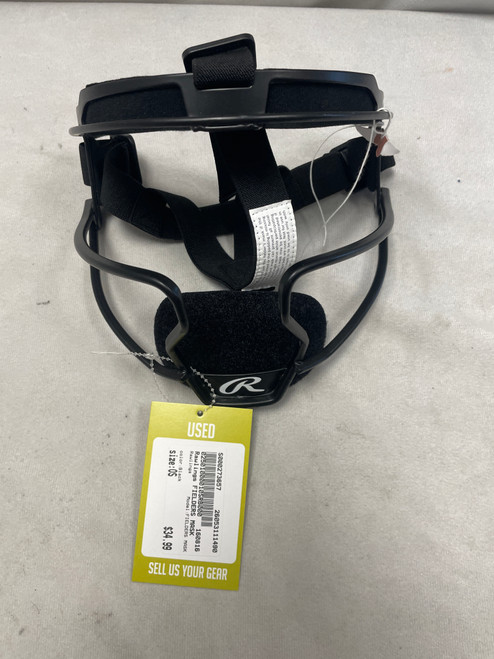 Vist Large View of Product Image Which is Used Rawlings FIELDERS MASK BB/SB Fielders Mask Black One Size
