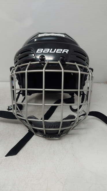Vist Large View of Product Image Which is Used Bauer BHH2100S Helmet Cage Combo Black SM