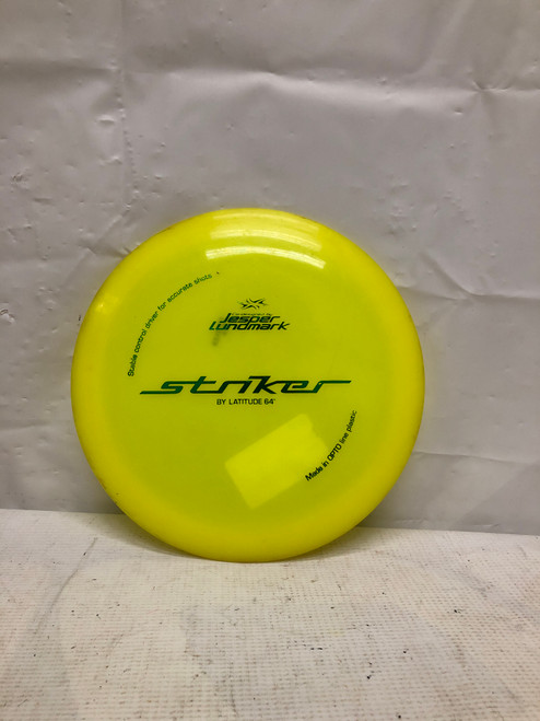 Vist Large View of Product Image Which is Used Latitude 64 STRIKER Disc Golf Driver Yellow 174g