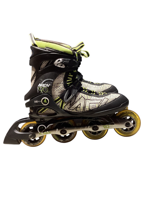 Vist Large View of Product Image Which is Used K2 MACH 9 Senior Rec Fitness Skates Black Senior 11.5