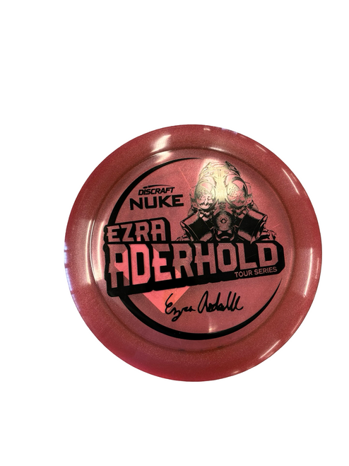 Vist Large View of Product Image Which is Used Discraft NUKE Disc Golf Driver Red