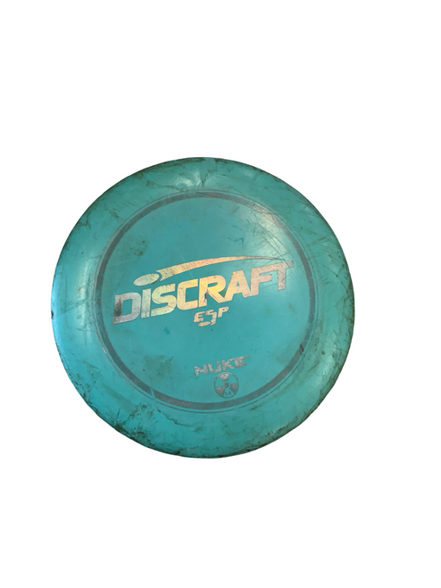 Vist Large View of Product Image Which is Used Discraft NUKE Disc Golf Driver Royal Blue