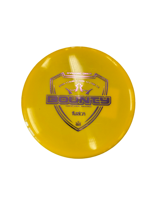 Vist Large View of Product Image Which is Used Dynamic Discs BOUNTY Disc Golf Mid Range Yellow