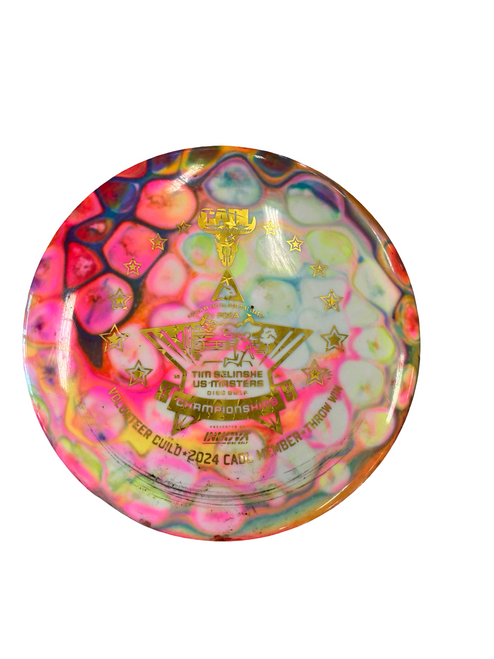 Vist Large View of Product Image Which is Used Innova GORGON Disc Golf Driver White