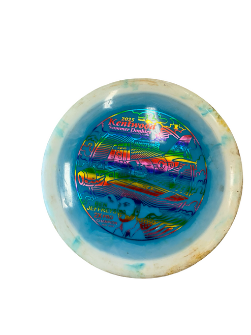 Vist Large View of Product Image Which is Used Innova GORGON Disc Golf Driver Royal Blue