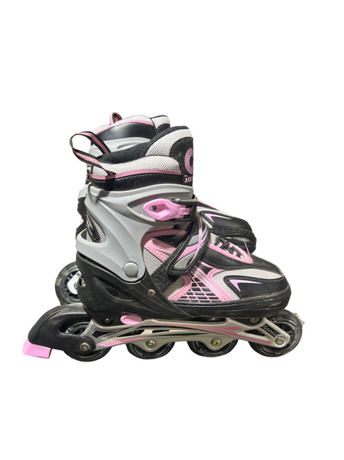 Vist Large View of Product Image Which is Used GONEX Junior Rec Fitness Skates Black Adjustable