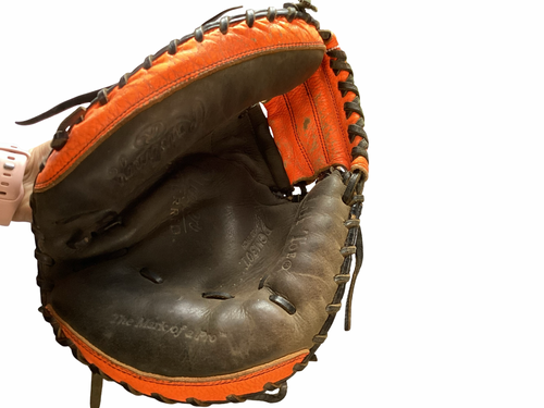 Vist Large View of Product Image Which is Used Rawlings PLAYER PREFERED CATCHERS MITT 33 INCH RH BB/SB Catchers RH Throw Black 33"