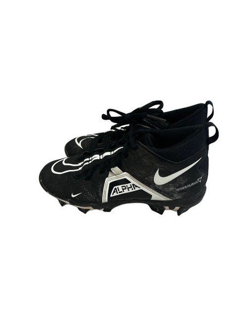 Vist Large View of Product Image Which is Used Nike Alpha Menace Shark Jr 4.5 FB Cleats Black 
