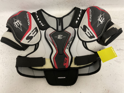 Vist Large View of Product Image Which is Used Easton STEALTH S3 Senior Shoulder Pads White/Black/Red MD