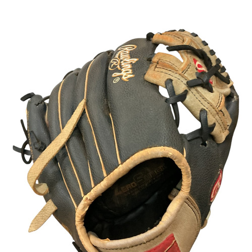 Vist Large View of Product Image Which is Used Rawlings PLAYMAKER SERIES BB/SB Glove RH Throw Black 11"