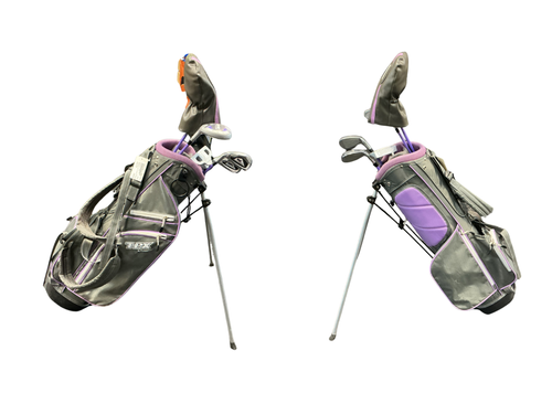 Vist Large View of Product Image Which is Used Powerbilt TPX Jr Package Set RH Pink 5 Piece