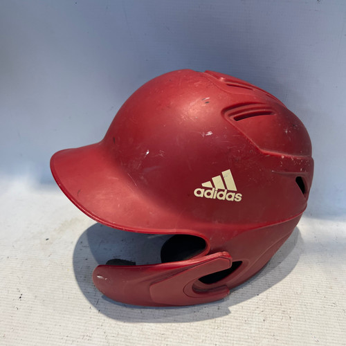 Vist Large View of Product Image Which is Used Adidas RED HELMET Batting Helmet No Mask Red SM