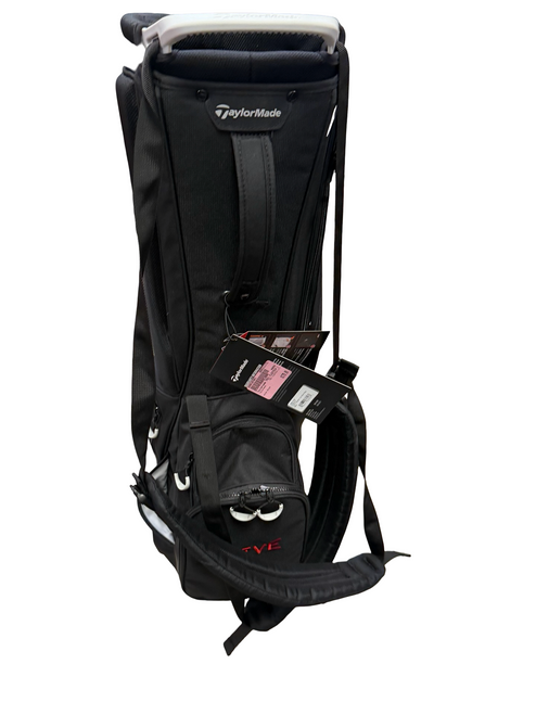 Vist Large View of Product Image Which is New Taylormade TM21 FLEXTECH LITE Golf Stand Bag Black w/ Rain Hood