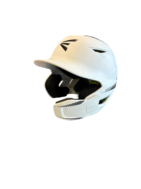 Vist Large View of Product Image Which is Used Easton BATTING HELMET W GUARD Batting Helmet No Mask White M/L