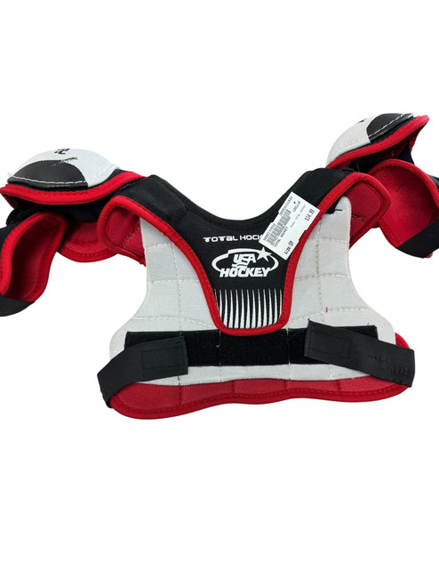 Vist Large View of Product Image Which is Used TOTAL HOCKEY Youth Shoulder Pads SM