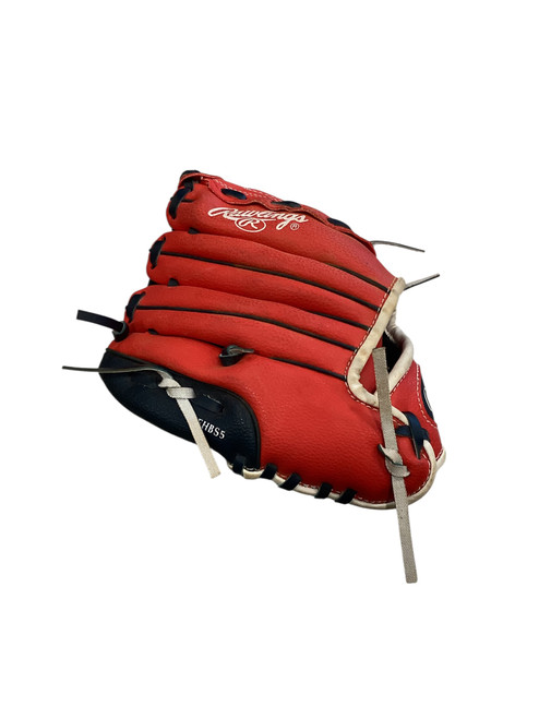 Vist Large View of Product Image Which is Used Rawlings PLAYERS SERIES PL90SN BB/SB Glove RH Throw Red 9"