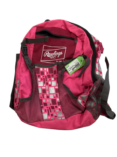 Vist Large View of Product Image Which is Used Rawlings PINK BACKPACK BB/SB Player Backpack Pink