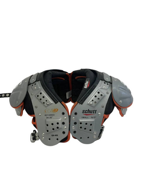 Vist Large View of Product Image Which is Used Schutt XV HD Adult SM QB-WR FB Shoulder Pads Grey