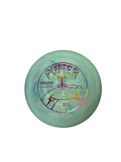 Vist Large View of Product Image Which is Used Innova PRO AVIAR Disc Golf Putter Green 171g