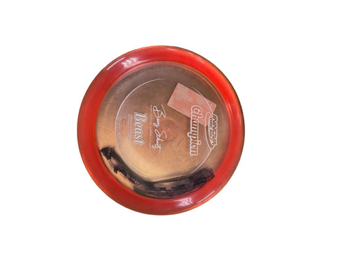 Vist Large View of Product Image Which is Used Innova CHAMP BEAST Disc Golf Driver Red 168g