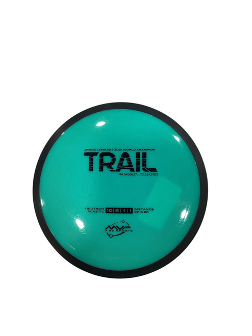 Vist Large View of Product Image Which is Used MVP NEUTRON TRAIL Disc Golf Driver Teal