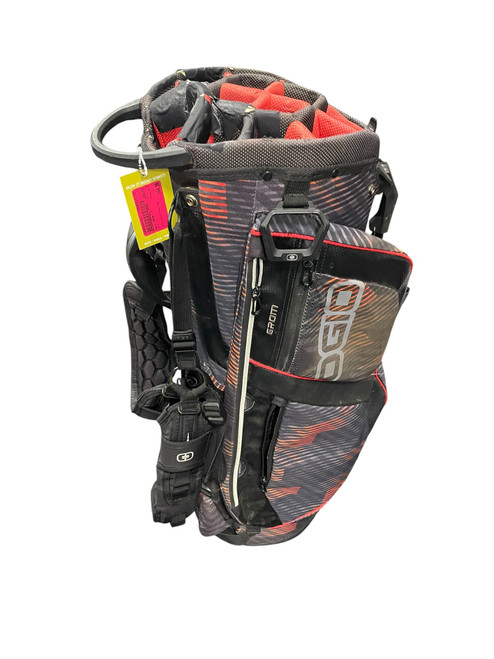 Vist Large View of Product Image Which is Used Ogio GROM Mens Stand Bag White/Black/Red