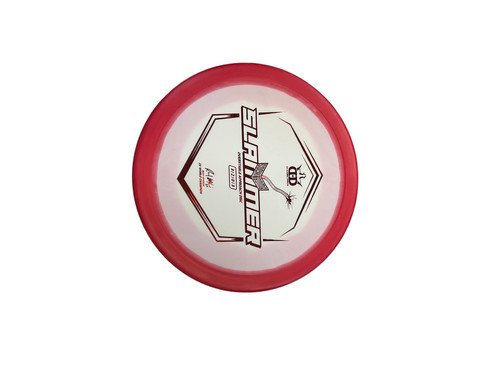 Vist Large View of Product Image Which is Used Dynamic Discs SOCKIBOMB SLAMMER Disc Golf Putter Red 175g