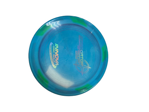 Vist Large View of Product Image Which is Used Innova STAR GATOR Disc Golf Mid Range Royal Blue 171g
