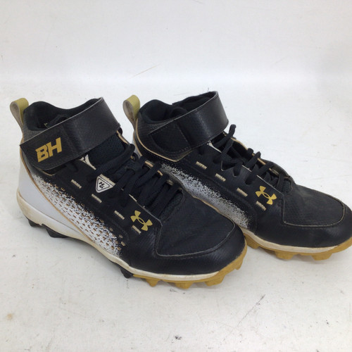 Vist Large View of Product Image Which is Used Under Armour HARPER 6 MID JR 4 BB CLEATS BB/SB Cleats Black Junior 04