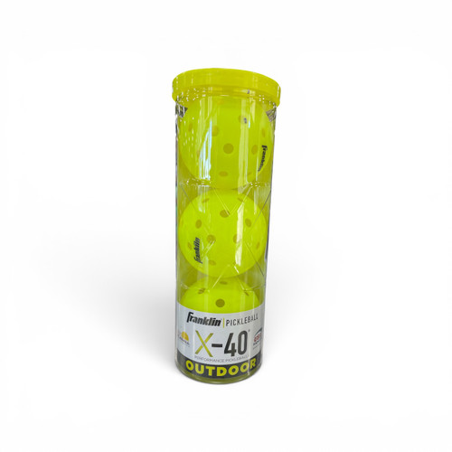 Vist Large View of Product Image Which is Used Franklin X-40 3 PACK YELLOW Pickleball Balls