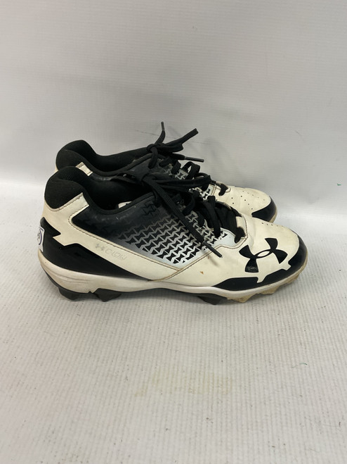 Vist Large View of Product Image Which is Used Under Armour CLEAT BB/SB Cleats White Senior 6.5