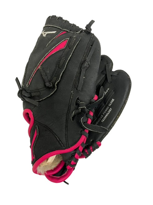 Vist Large View of Product Image Which is Used Mizuno Finch 10" T-ball Black Glove