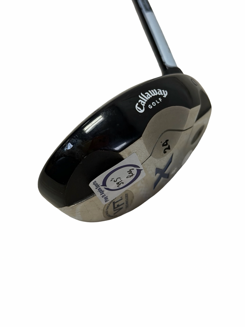 Vist Large View of Product Image Which is Used Callaway X Mens 24deg Hybrid Club LH 4 Hybrid 39.5" w/ 80g R-Flex Shaft