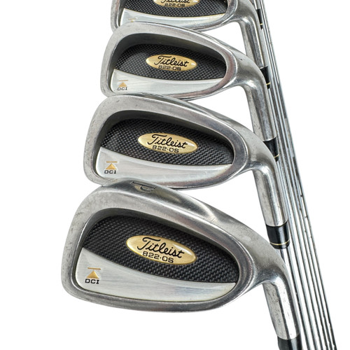 Vist Large View of Product Image Which is Used Titleist DCI 822 OS Men's RH Iron Set 4I-PW Stiff Flex Steel Shaft