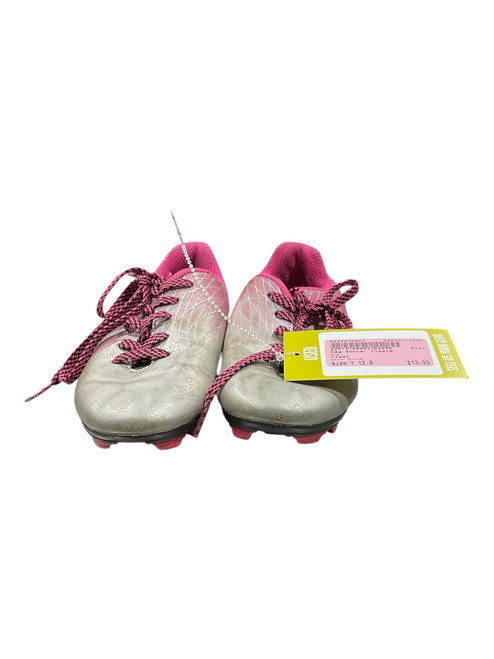 Vist Large View of Product Image Which is Used Dsg Soccer Cleats Silver Youth 12.0
