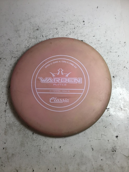 Vist Large View of Product Image Which is Used Dynamic Discs CLASSIC SOFT WARDEN Disc Golf Putter Pink 175g
