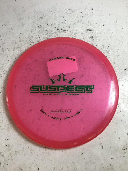 Vist Large View of Product Image Which is Used Dynamic Discs LUCID SUSPECT Disc Golf Mid Range Pink 176g