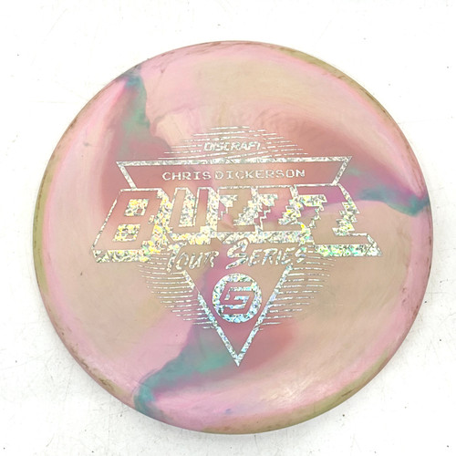 Vist Large View of Product Image Which is Used Discraft CHRIS DICKERSON BUZZZ TOUR SERIES Disc Golf Mid Range Pink 178g