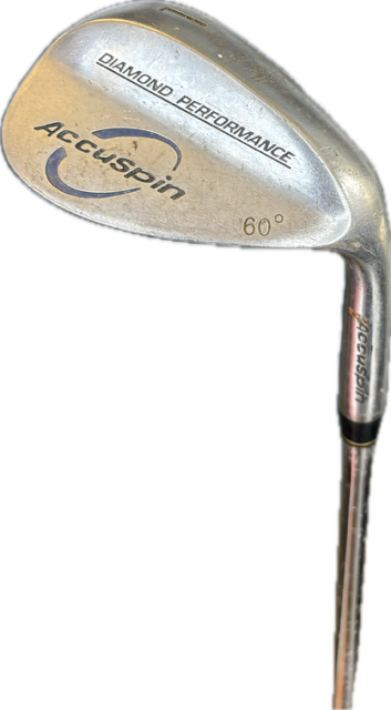 Vist Large View of Product Image Which is Used ACCUSPIN Golf Wedge Mens RH Lob Wedge