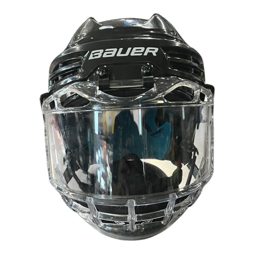 Vist Large View of Product Image Which is Used Bauer PRODIGY Helmet Full Visor Combo Black SM