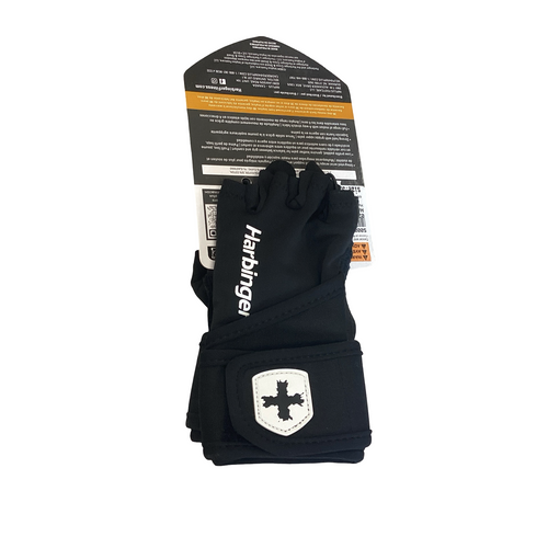Vist Large View of Product Image Which is Used Harbinger Exercise Gloves Black SM