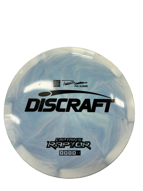 Vist Large View of Product Image Which is Used Discraft CAPTAINS RAPTOR Disc Golf Driver Carolina Blue