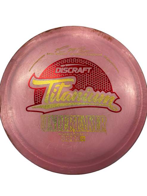 Vist Large View of Product Image Which is Used Discraft UNDERTAKER Disc Golf Driver Pink